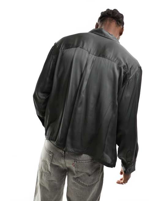 Weekday leather shirt sale