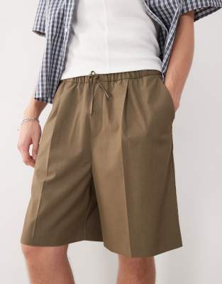 Weekday Loose-fit Twill Drawstring Suiting Shorts