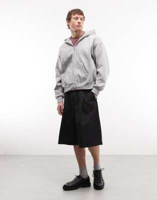 Weekday Oversized Suiting Shorts In Black