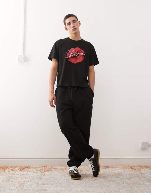 Weekday oversized sweatpants in black, 2 of 5