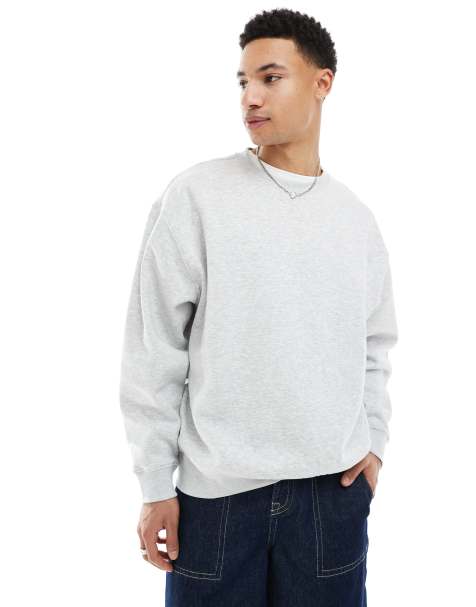 Weekday oversized sweatshirt in gray melange - view 1