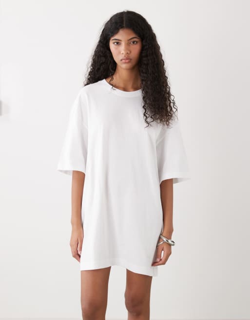 tee dress Women's 100% Organic Cotton T-Shirt M / Soft Plum By Title Nine. Heavily Ribbed Tee Dress Rust