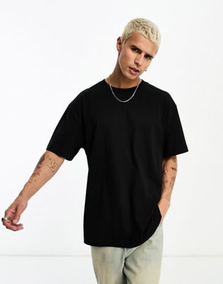 Weekday oversized t-shirt in black