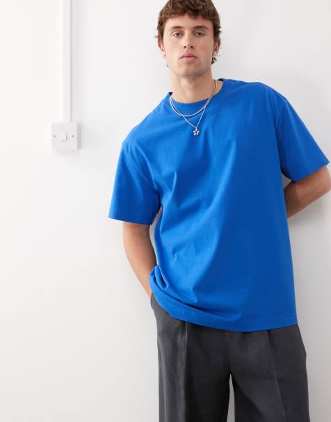 Weekday - Oversized T-shirt in blauw - view 1