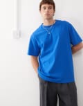 [Weekday] Weekday oversized T-shirt in blue L Blue