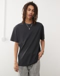 [Weekday] Weekday oversized t-shirt in dark grey XS Dark grey