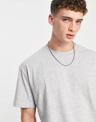 Weekday oversized t-shirt in grey melange | ASOS