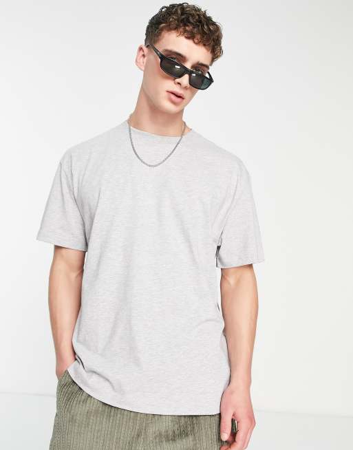 Weekday oversized t-shirt in grey melange | ASOS