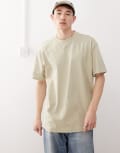 [Weekday] Weekday oversized t-shirt in khaki-Green M Khaki