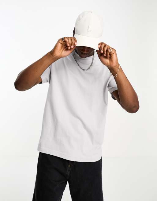 Weekday oversized t-shirt in light grey