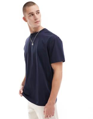 Weekday Weekday oversized t-shirt in navy