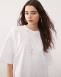 [Weekday] Weekday Oversized T-shirt in White 2XS White