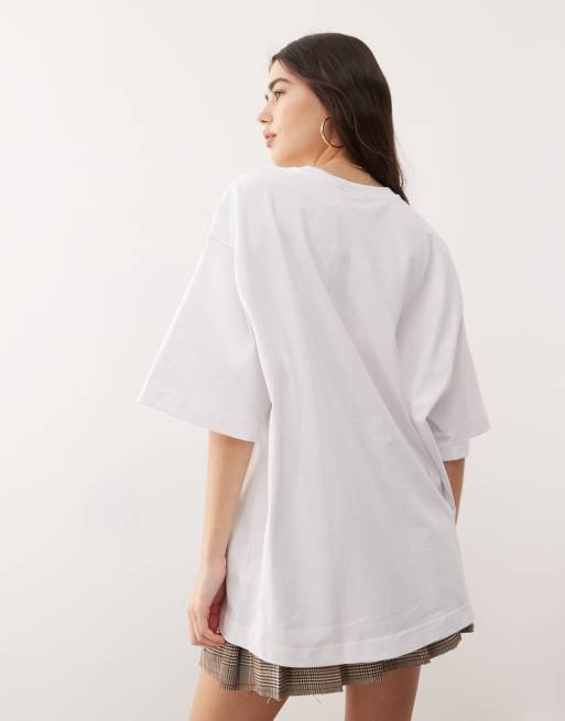 Weekday oversized t-shirt in white