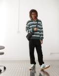 [Weekday] Weekday oversized trackies in black XS BLACK