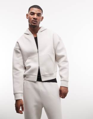 Weekday Oversized Zip Up Hoodie In Multi
