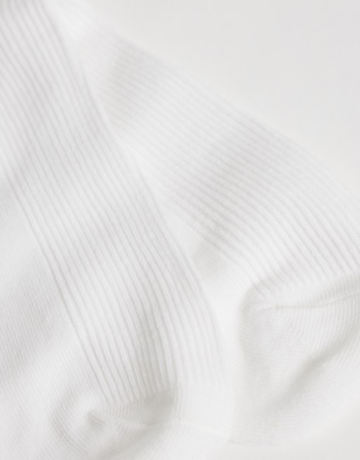 Weekday - pack de 3 calcetines con volante en blanco, 3 de 3