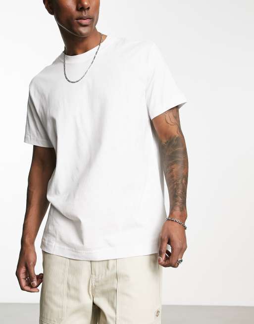Weekday - Pakke med 2 hvide T-shirts i afslappet pasform, 4 af 4