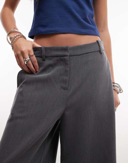 Weekday - Pantacourt de tailleur - Gris foncé chiné, 3 de 5
