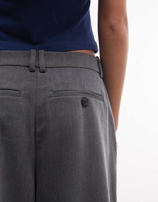 Weekday - Pantacourt de tailleur - Gris foncé chiné, 4 de 5