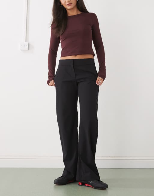 Weekday - Pantalon ample habillé - Noir