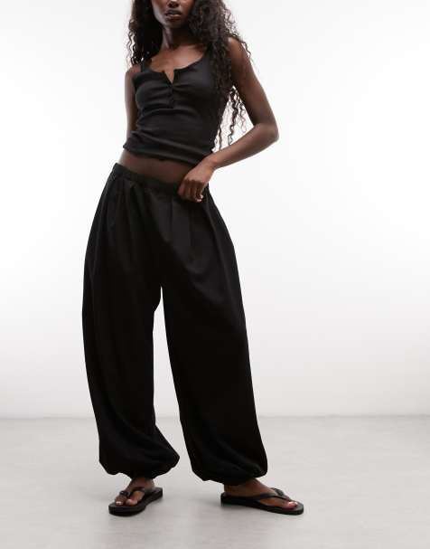 Weekday pantalon large à jambes ballon noir - view 1