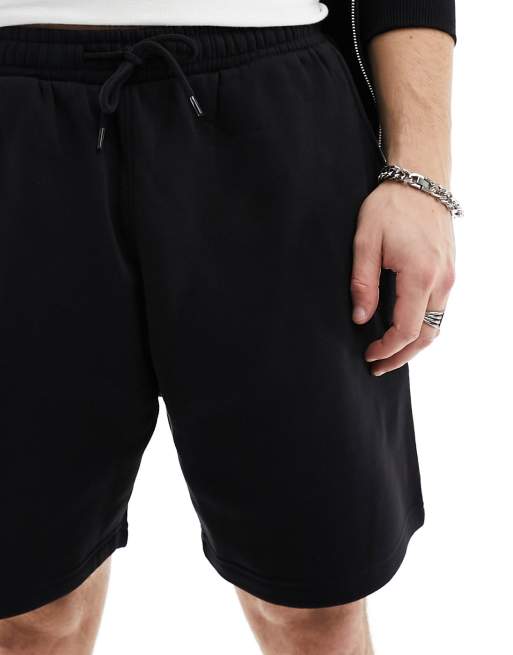 Weekday - Pantaloncini in jersey neri, 3 di 5