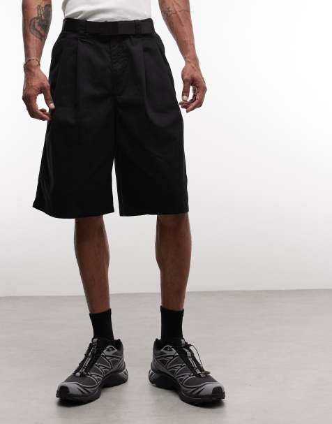 Weekday - Pantalones cortos chinos largos negros extragrandes - view 1