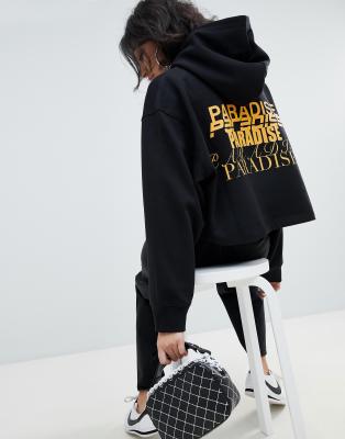 weekday hoodie black