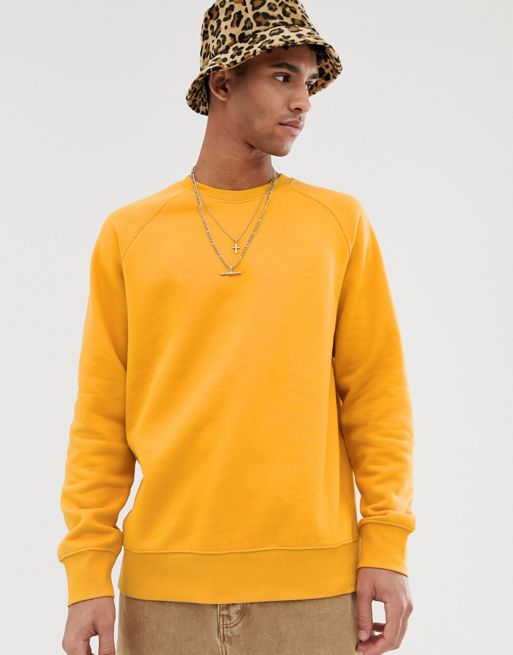 Weekday Paris sweatshirt in orange | ASOS