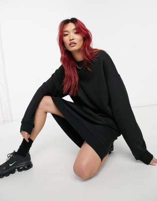 sweatshirt dress midi