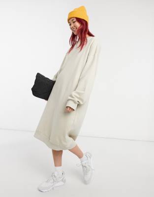 sweatshirt dress midi