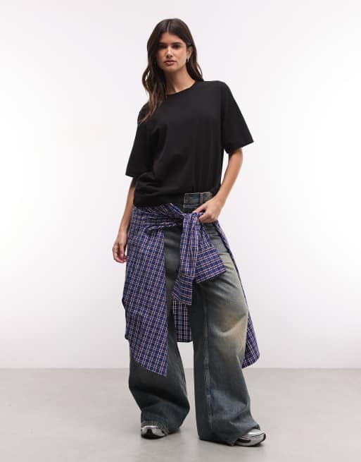 Weekday - Perfect - T-shirt comoda in cotone nero, 4 di 4