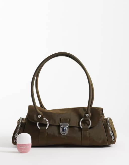 Weekday - Petit sac porté épaule avec détail argenté - Kaki, 2 de 4