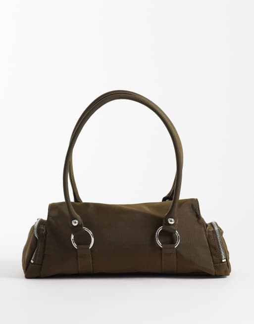 Weekday - Petit sac porté épaule avec détail argenté - Kaki, 4 de 4