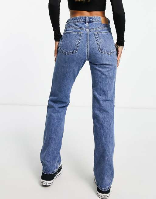 Plus Risen Mid Rise Ankle Slim Straight Jeans | Pin-Up Curls