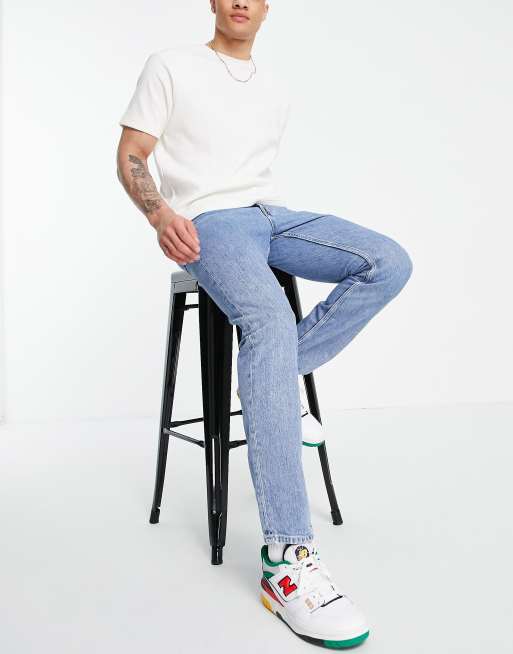 Weekday - Pine - Jeans in hemels blauw