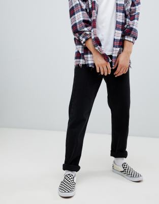 cropped loose fit jeans
