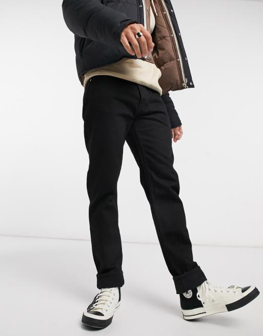 Weekday Pine loose fit cropped jeans tuned black, 4 of 4