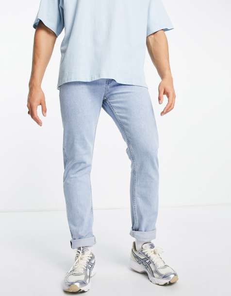 Weekday - Pine - Normale toelopende jeans in splendid blauw - view 1