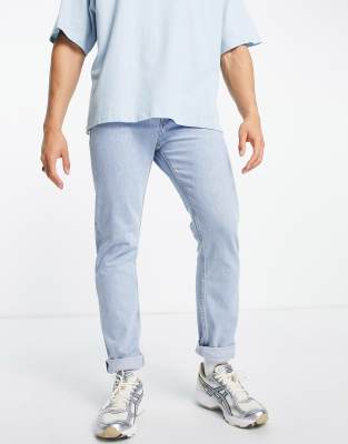 Weekday pine regular tapered jeans in splendid blue - ASOS Price Checker