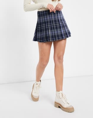 plaid skirt cotton