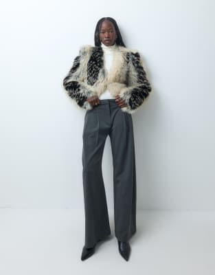 Weekday Pleated Wide Leg Pants In Blue