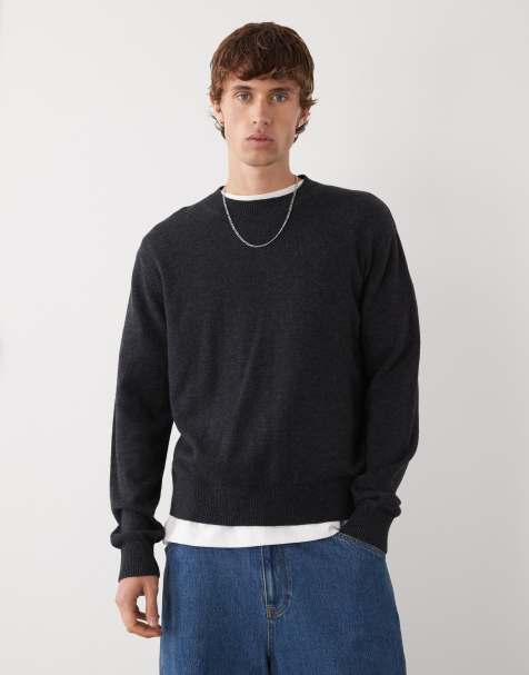 Weekday premium wool blend jumper in black - view 1