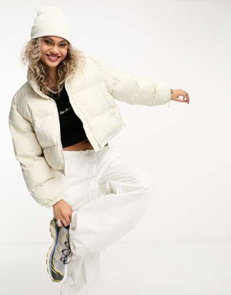 White Puffer Jackets for Women ASOS