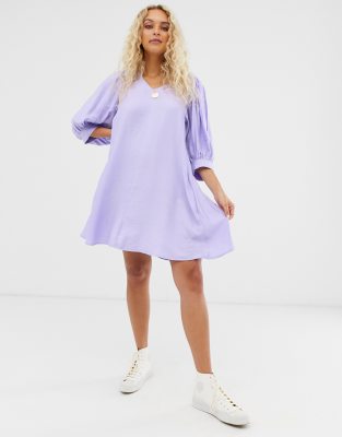 lilac mini dress