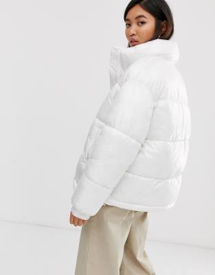 white puffer coat