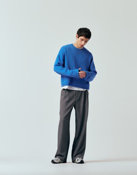 Weekday - Pull décontracté en maille - Bleu vif - view 1