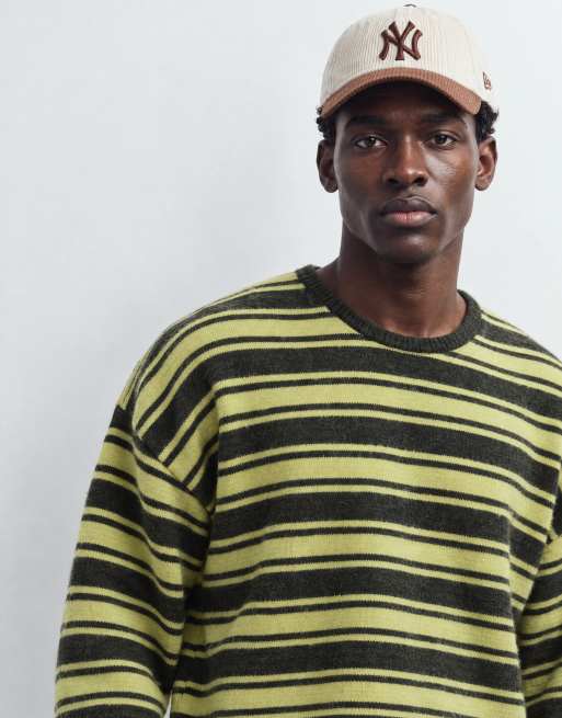 Weekday - Pull oversize coupe carrée à rayures - Vert, 8 de 9