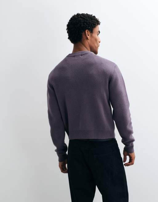 Weekday Pullover in dunklem Pflaumenton, 5 von 5
