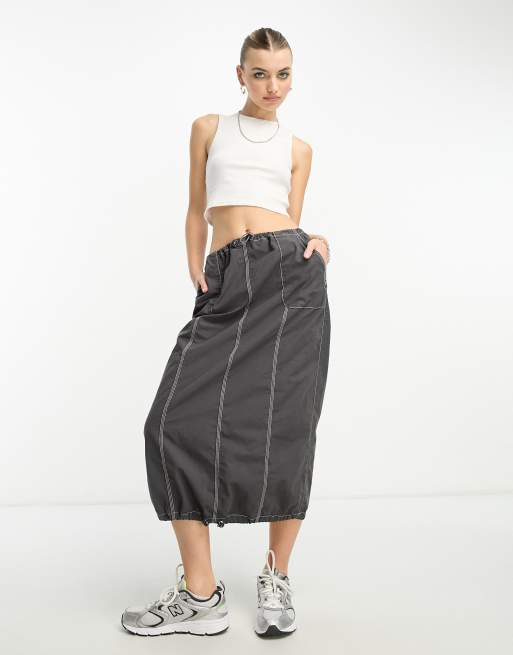 Weekday Pure ribbed crop tank top in white | ASOS